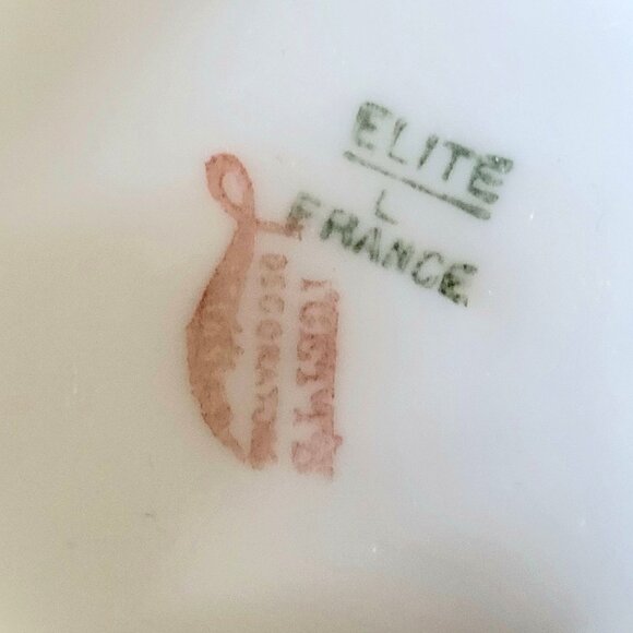Antique Limoges Elite Works France Monogrammed Porcelain Creamer - Picture 8 of 8